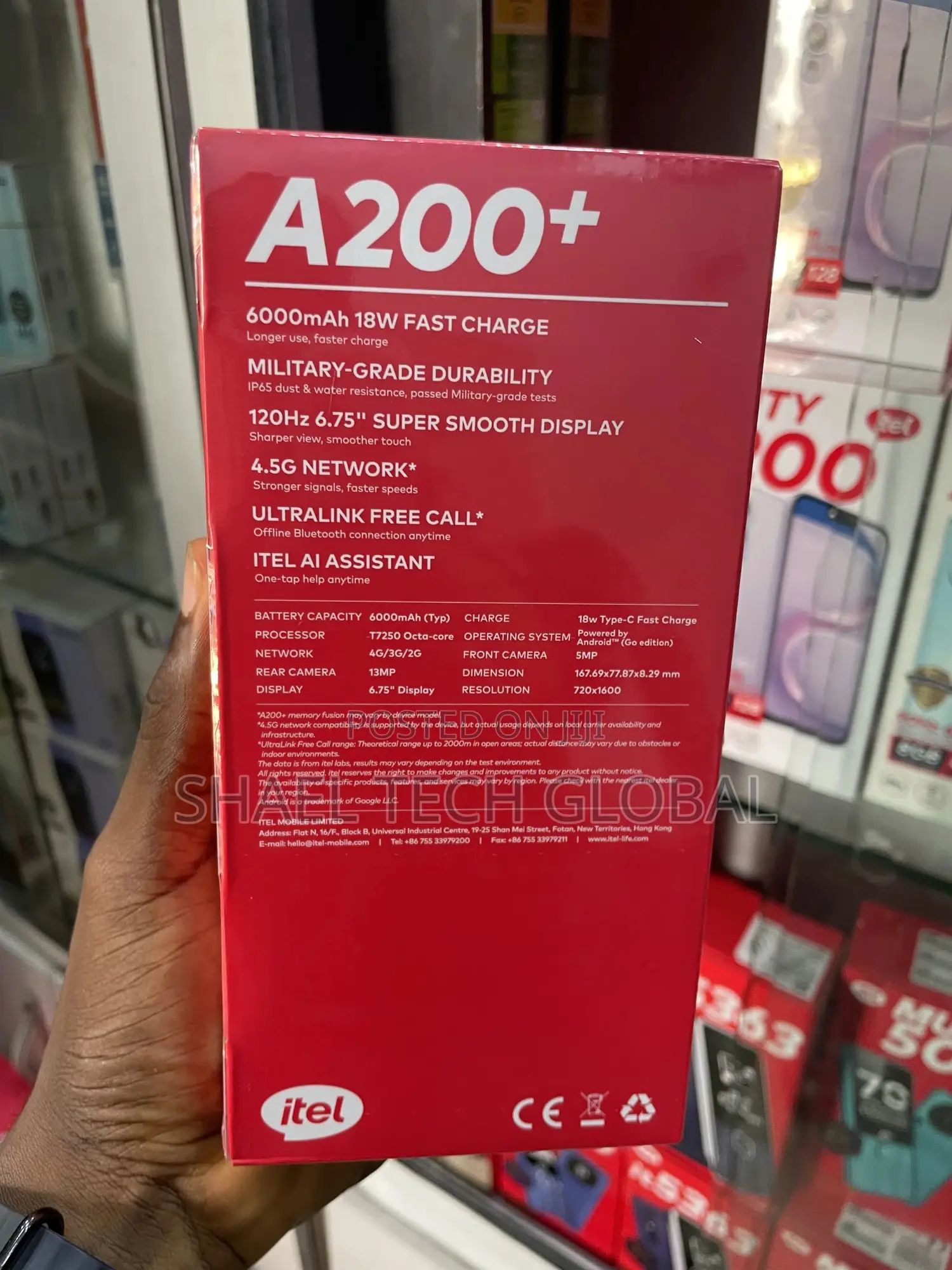 New Itel A200+ 128 GB