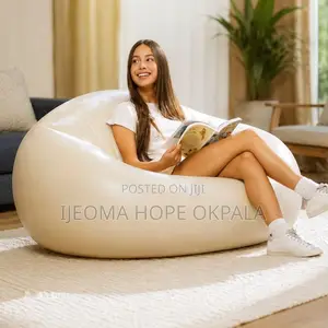 Intex Inflatable Beanless Bag Chair in Beige.