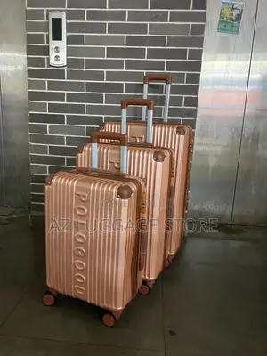 Quality Set of 3 Polo Good Luggage Box Gold Color