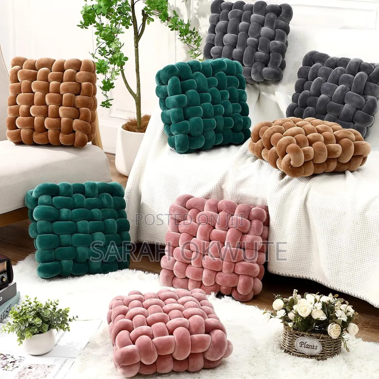 Knotted Cushion Throw Pillows