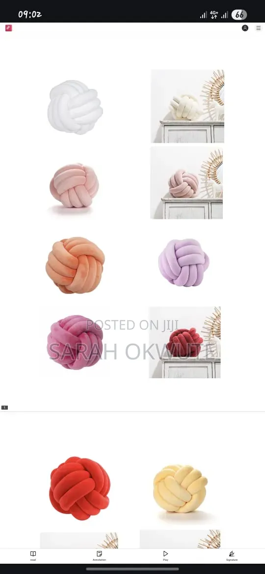 Knot Ball Pillows