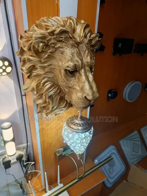 American Retro Creative Lion Head Wall Lamp