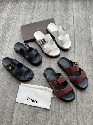Pedro Quality Luxury Men Genuine Leather Slippers