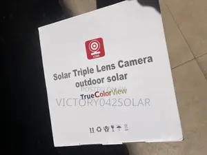 Solar Triple Lens Camera Outdoor Solar