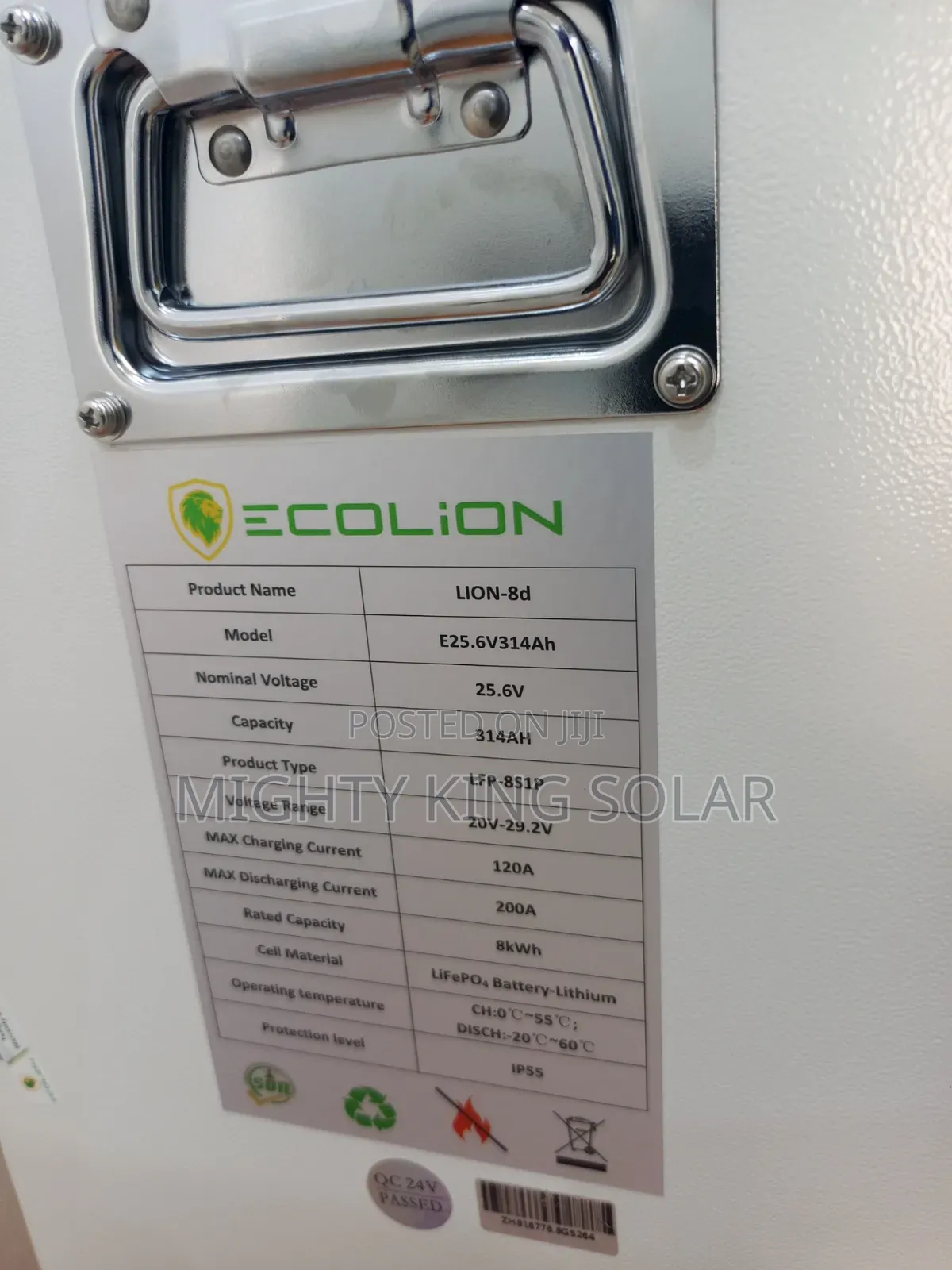 8kwh Eco Lion Lithium Iron Battery