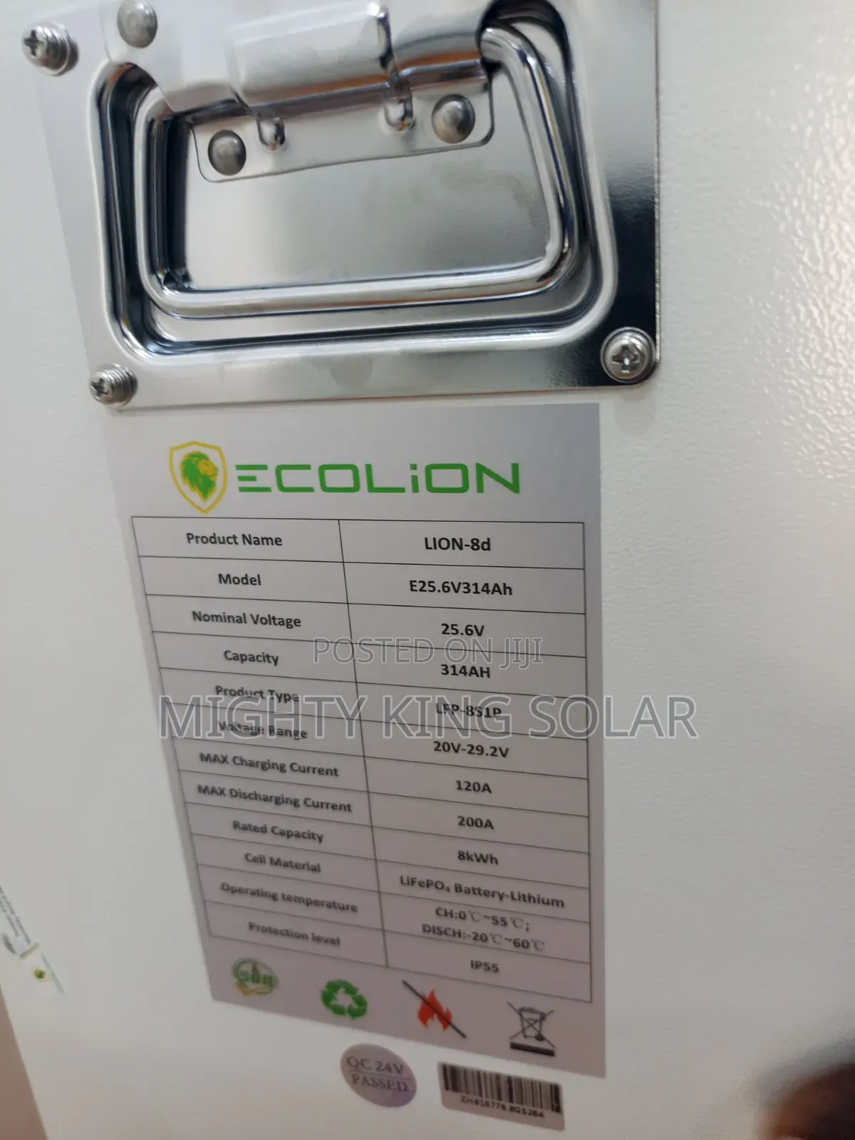 8kwh Eco Lion Lithium Iron Battery