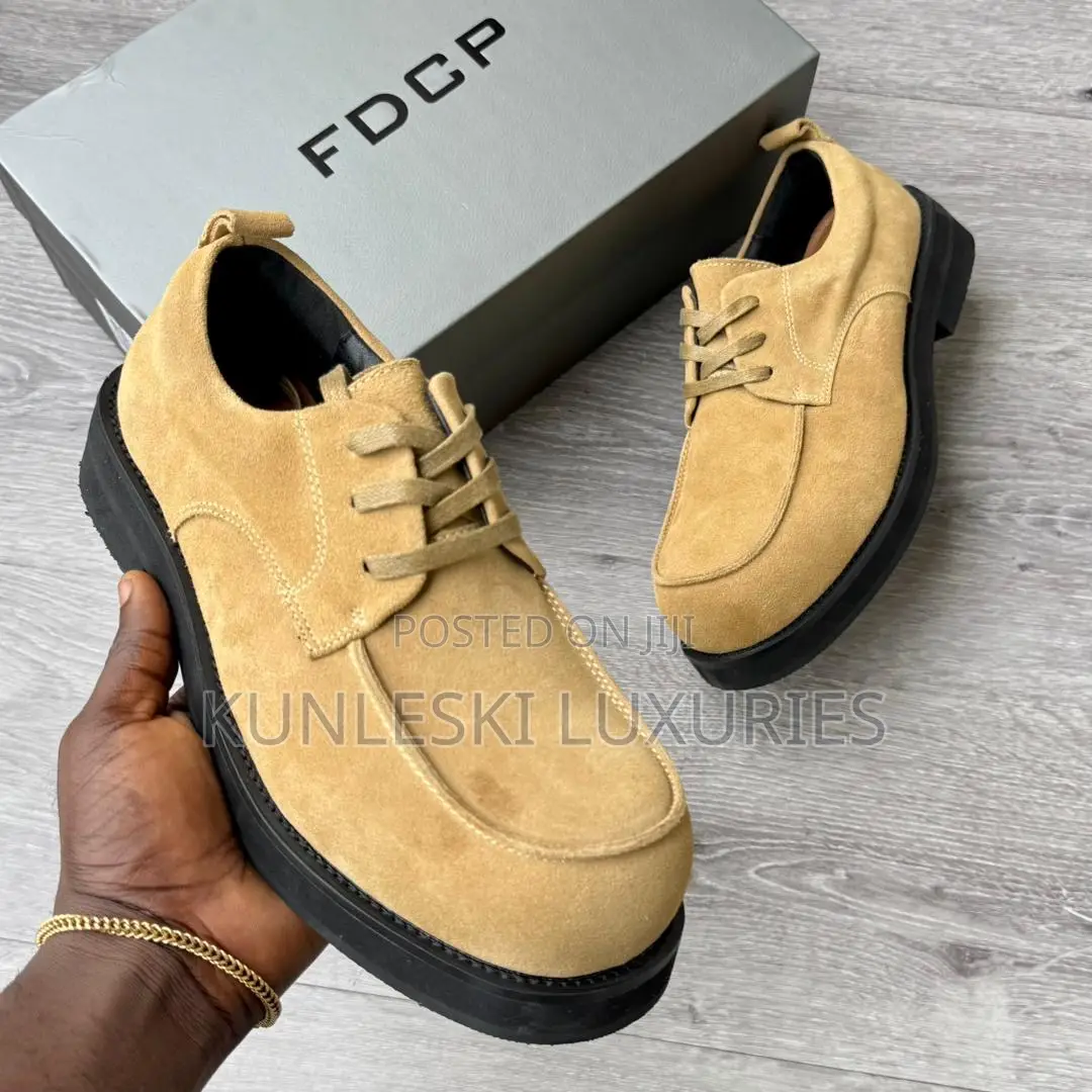 Original FDCP Derby Suede / Leather Lace Up Shoes for Men