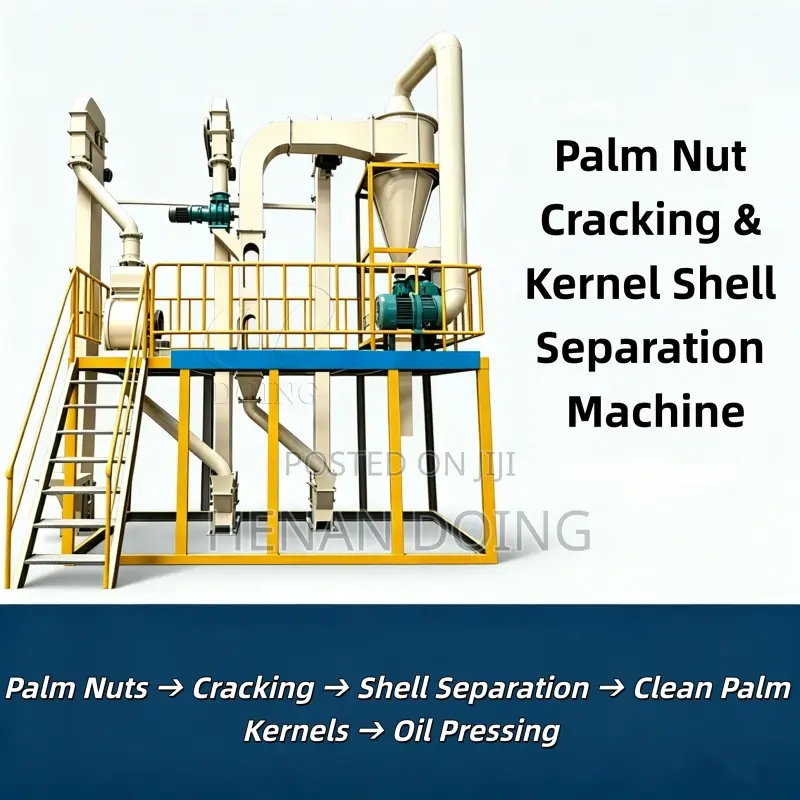 Palm Kernel Nut Shell Separator Cracking And Separating Machine Sale