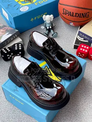 Men's Burgundy Patent Leather Platform Shoes40–46 Black 42–46 Brown