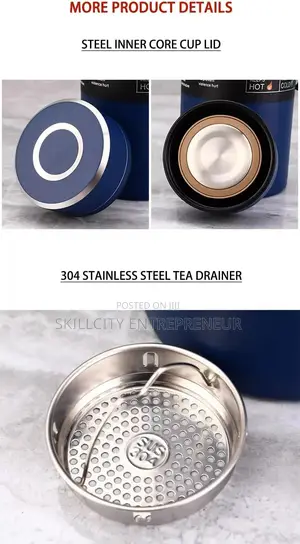 Leak-Proof Thermos Bottle for Tea, Coffee Hot Water