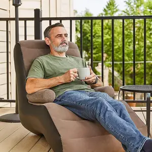 Portable Single Seater Recliner Sofa Bed Set With Pump