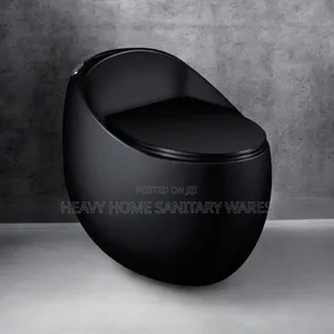 Dark Black Water Closet