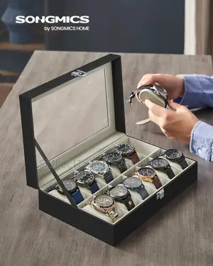 12 Slots Leather Watch Case