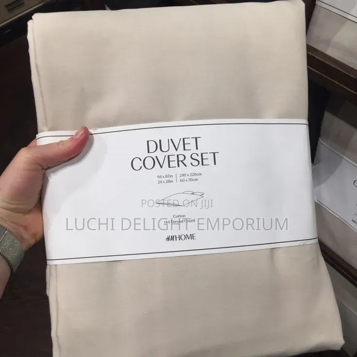 Premium Plain Duvet Cover Sets Available