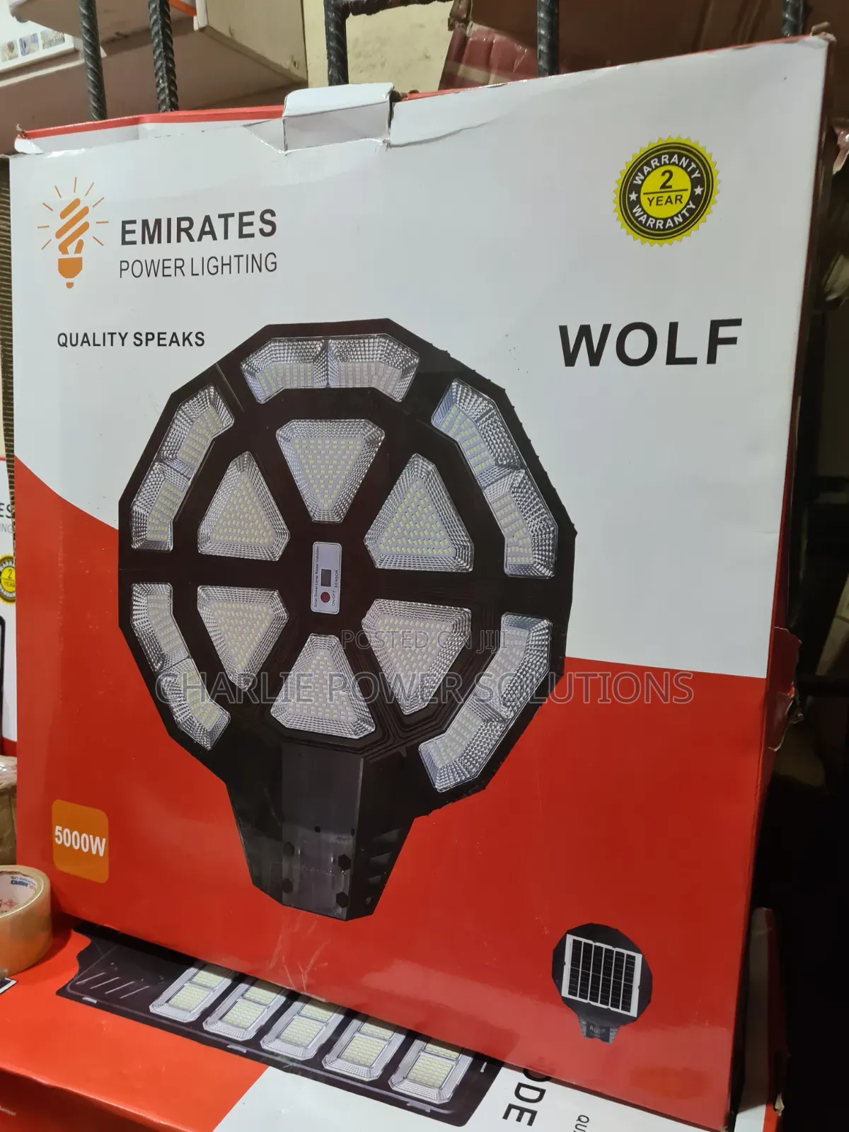 5000watts Emirate Solar Streetlight