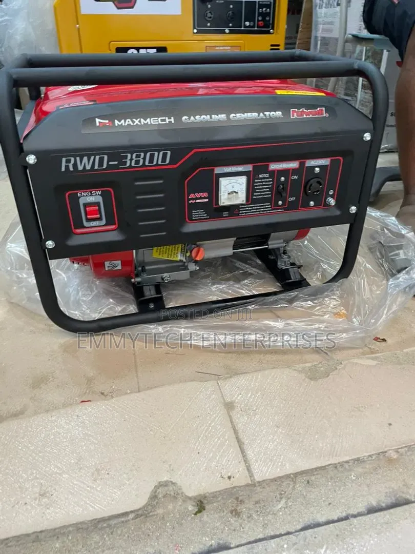 3.5kva Maxmech Petrol Generator 100%Copper Coil
