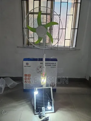 18inches Solar Rechargeable Fan Ersy Power