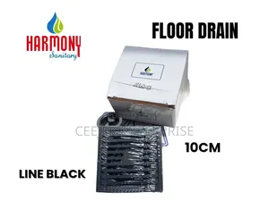 Black 10cm Line Floor Drain
