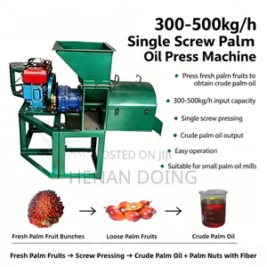 Palm Fruit Oil Screw Expeller Press Machine for Small Palm Oil Mills
