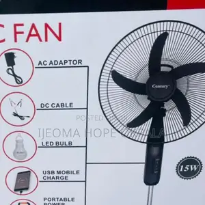 Century 18" Dc & Ac Fan With Led Light