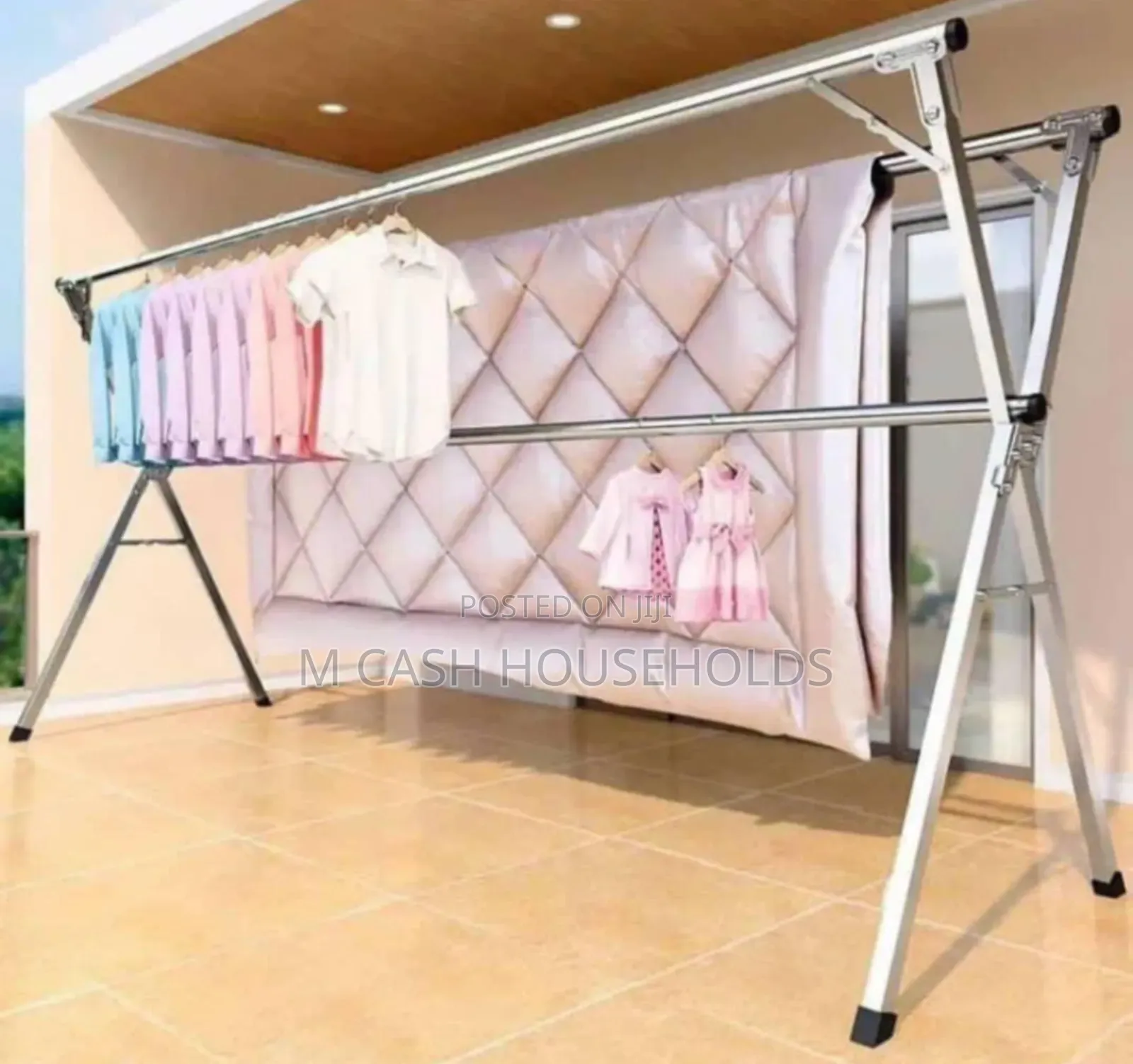 X Hanger Outdoor Foldable Telescopic and Clothes Dryer -Rack