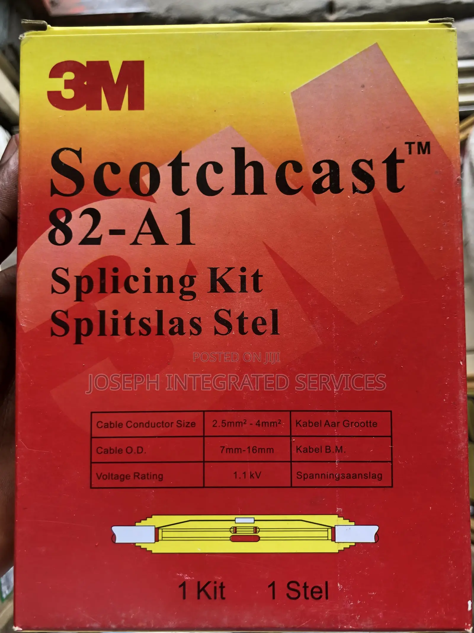 3m Scotchcast 82-A1 Low Voltage Resin Splicing Kit.