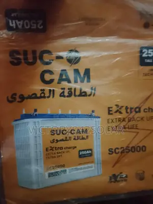 Suc Cam 250ah 12v Tubular Battery Available