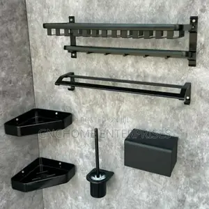 Multiple Towel Accessories Black