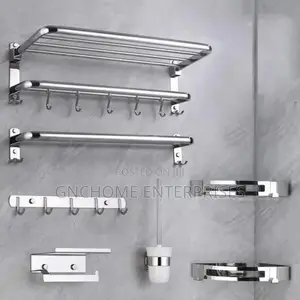 Crome Bathroom Toilet Hanger and Shelf