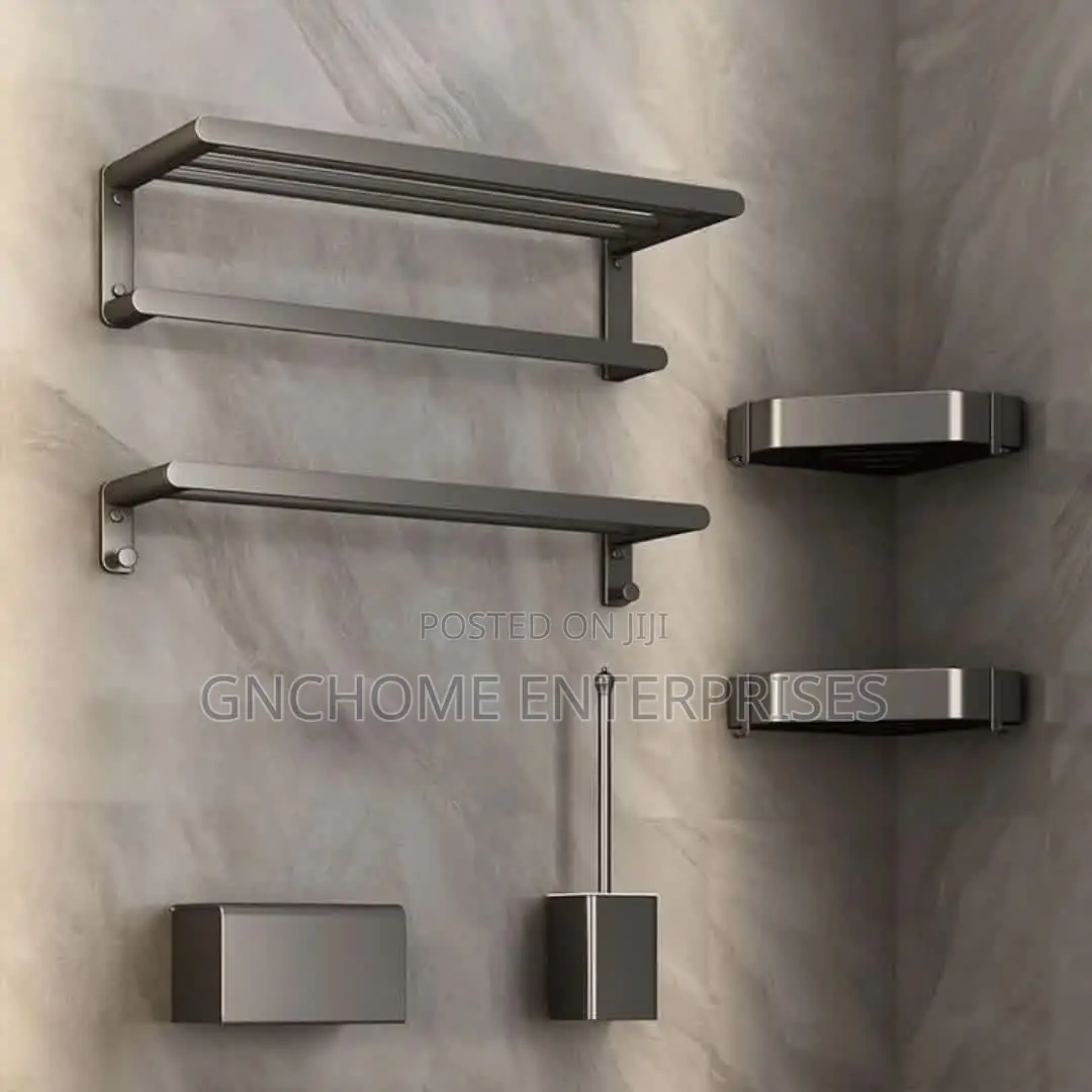 Gray Multiple Purpose Bathroom Accessories