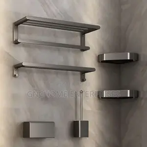 Gray Multiple Purpose Bathroom Accessories