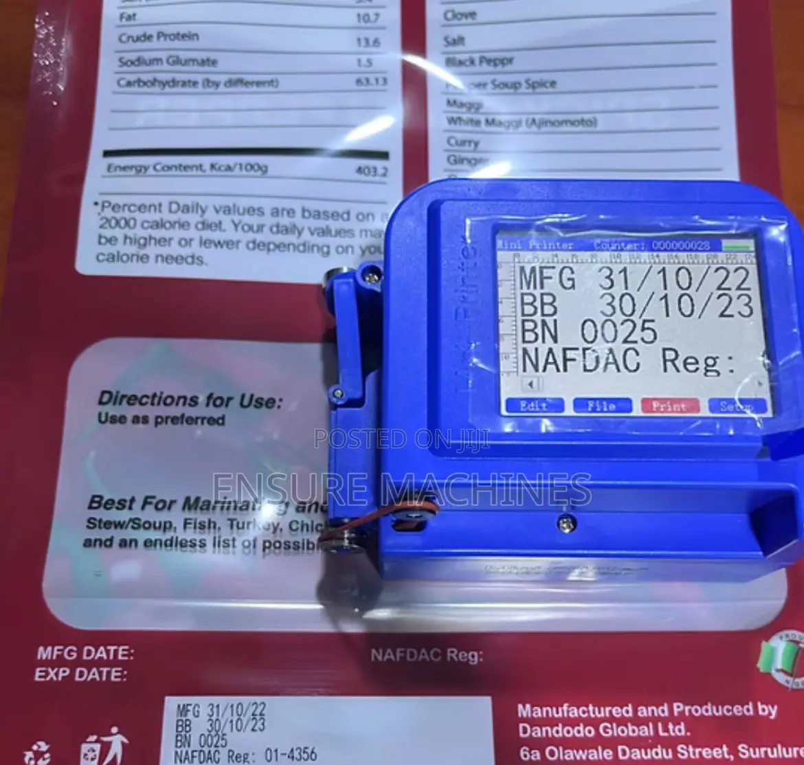 Date Expiry Coding Machine - Mini Ink Jet Coding Machine