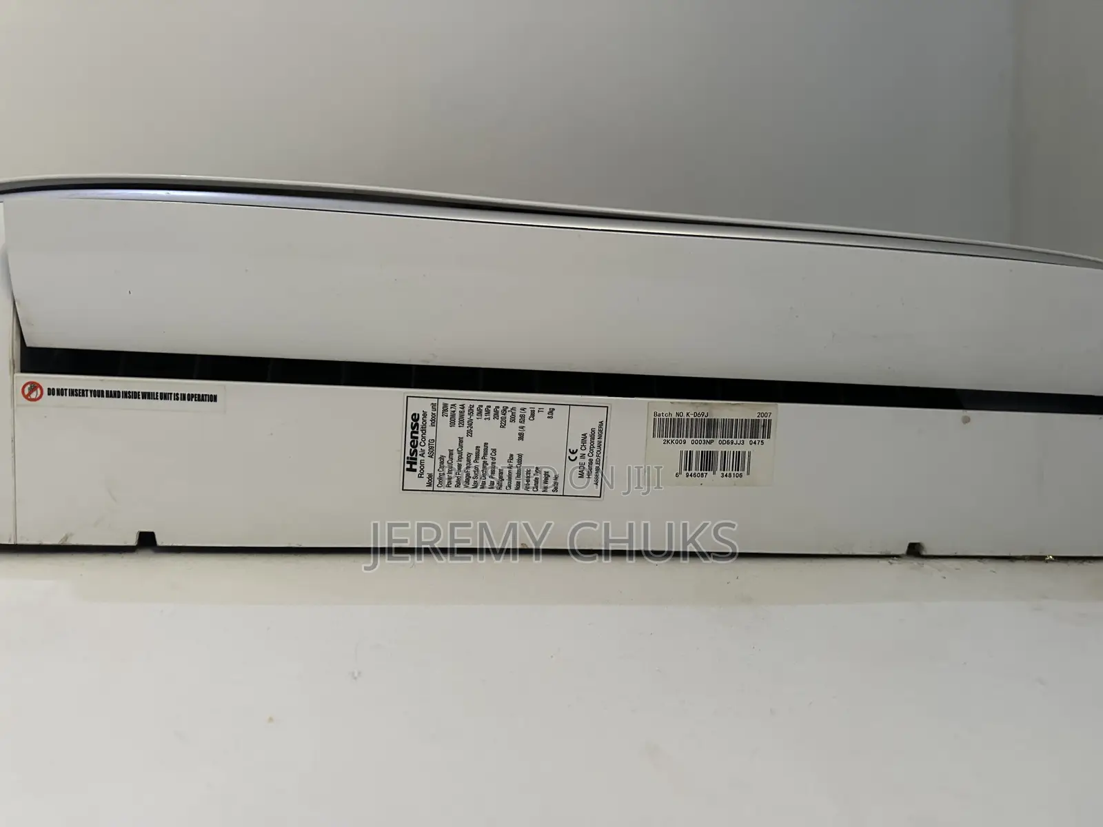 1hp Hisense Ac (Non Inverter) With Remote