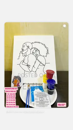 Signature Kit (Predrawn Canvas Paint Kit)