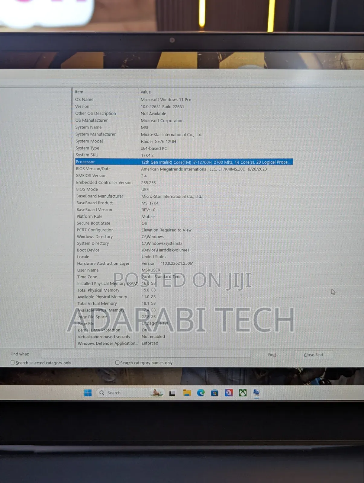 Laptop MSI Raider GE76 12UGS 16GB Intel Core i7 SSD 1T