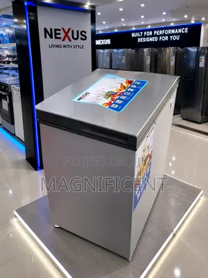 Nexus 200l Chest Freezer Silver Fast Cooling Low Power Consumption