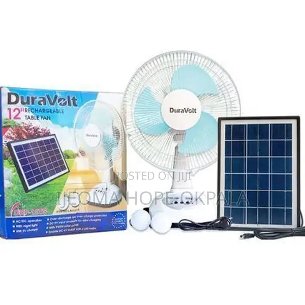 Duravolt Duravolt 12" Solar Table Fan