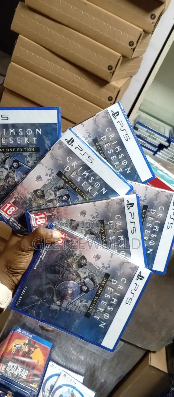 Crimson Desert Day One Edition Ps5 Game Disc