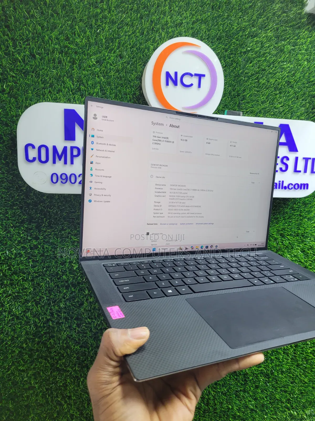 Laptop Dell Precision 5560 16GB Intel Core i7 SSD 512GB