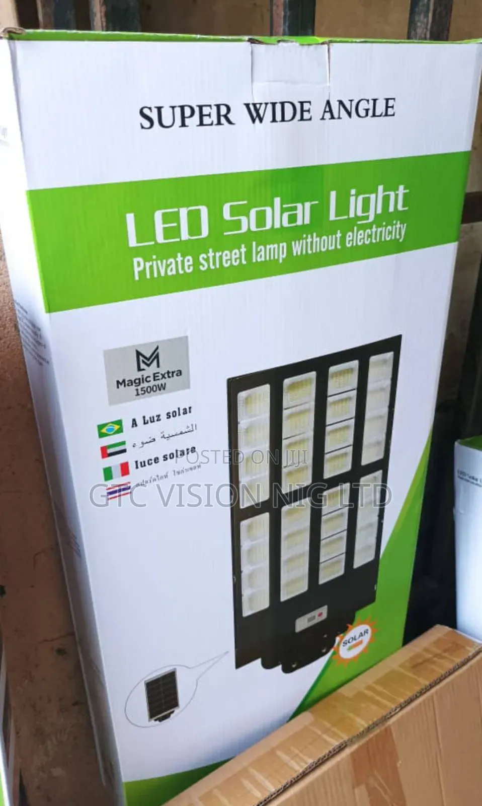 1500watts Super Wide Angle Solar Street Light