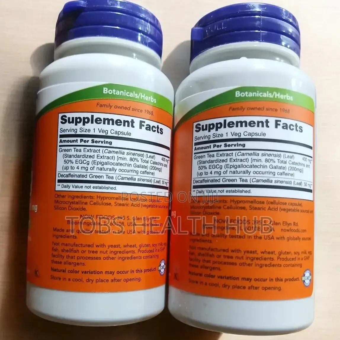 Now Green Tea Extract 400mg
