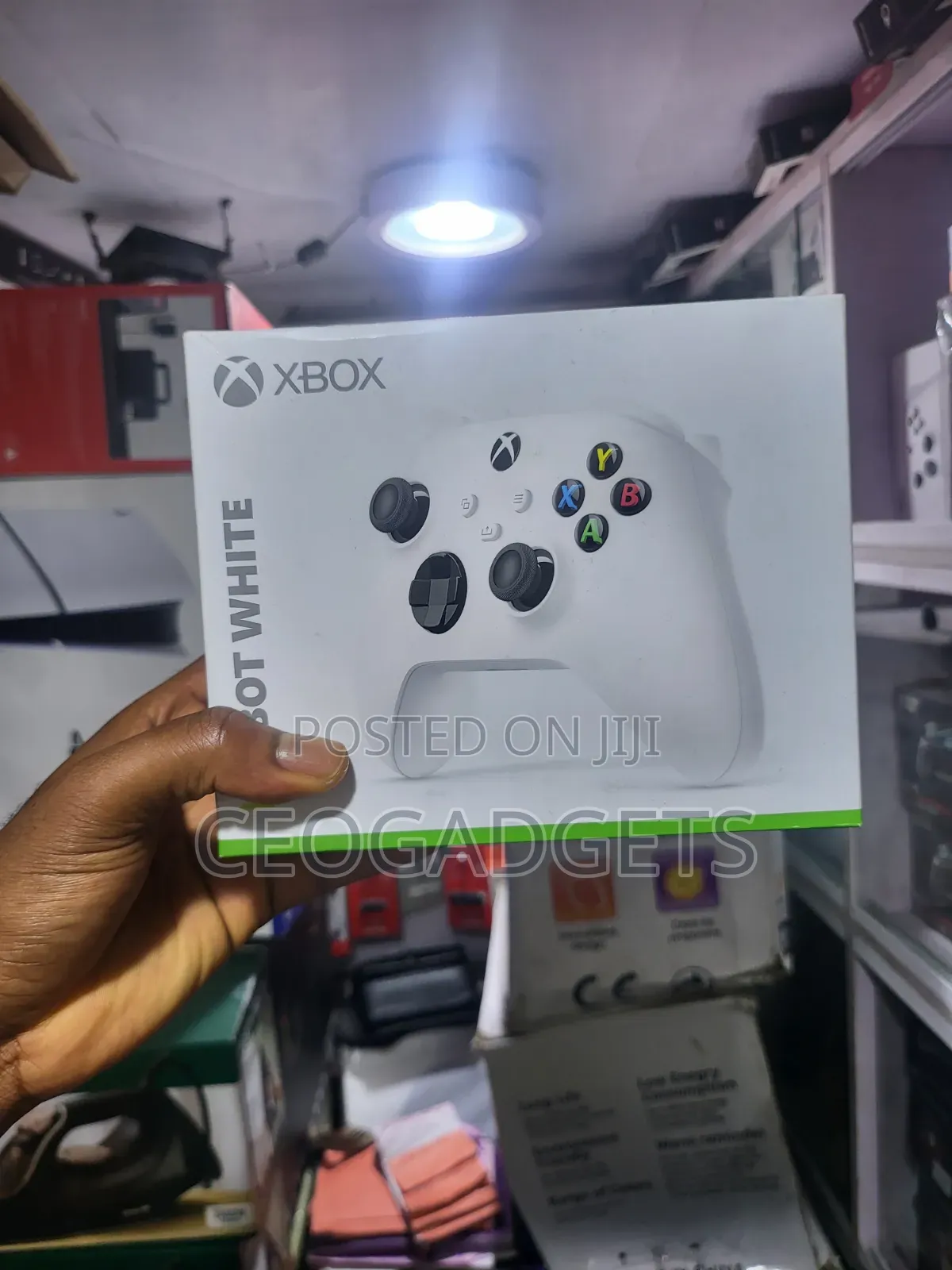 Microsoft Xbox Wireless Controller in the Robot White Color.