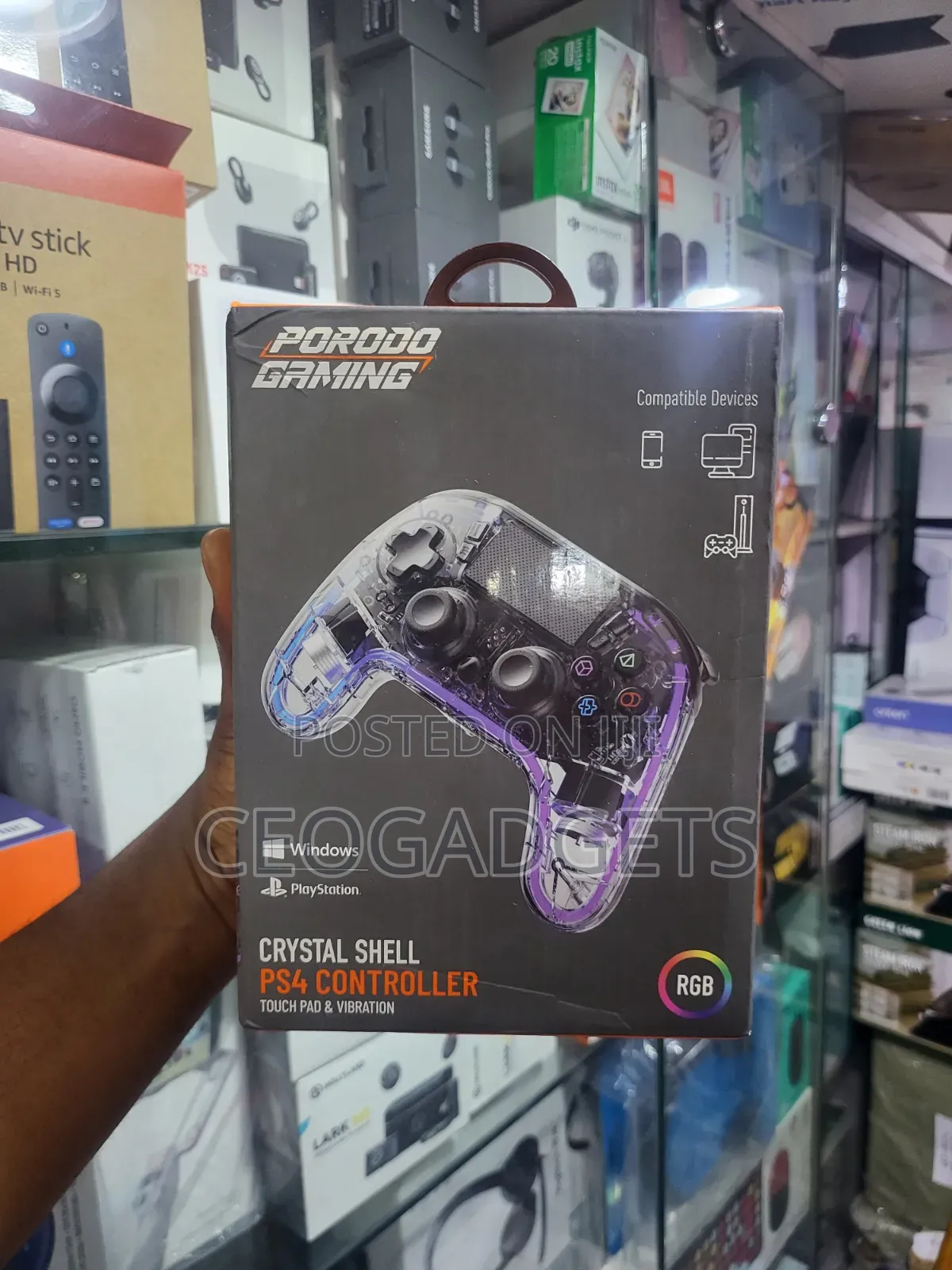 Porodo Gaming Crystal Shell Ps4 Controller,