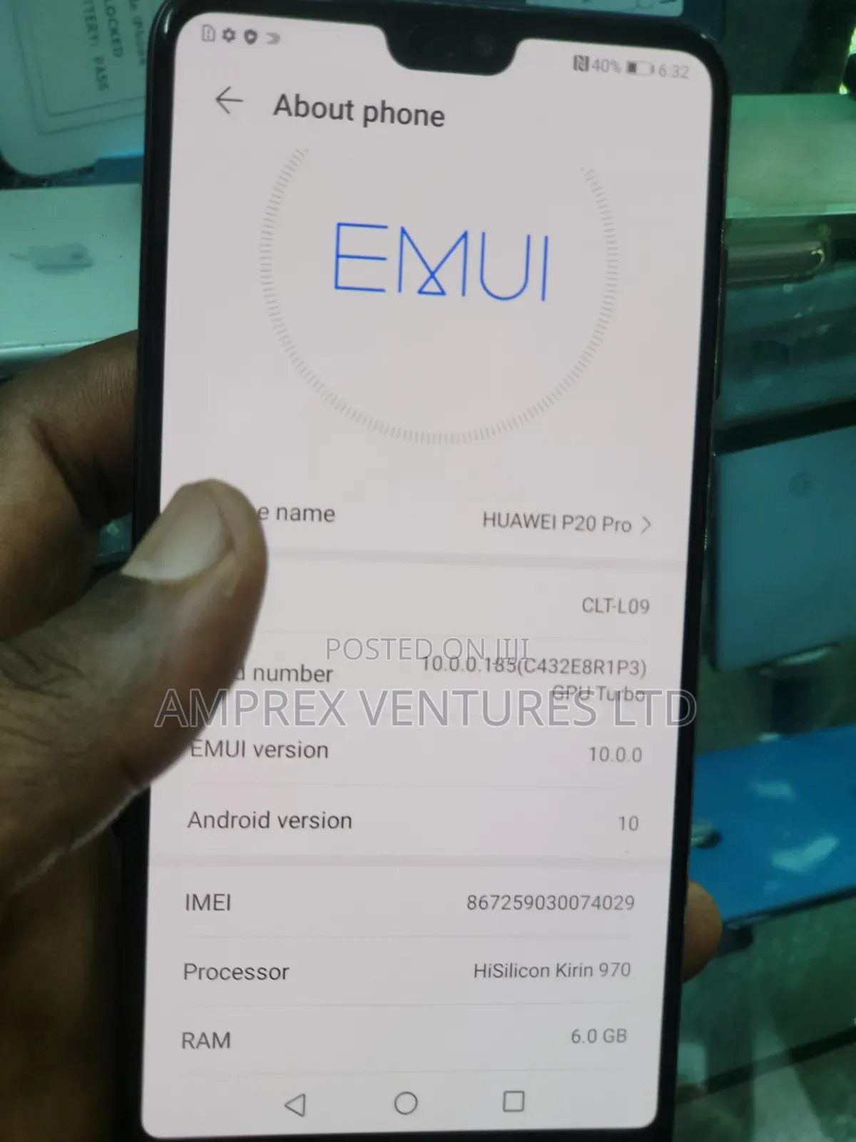 Huawei P20 Pro 128 GB Black