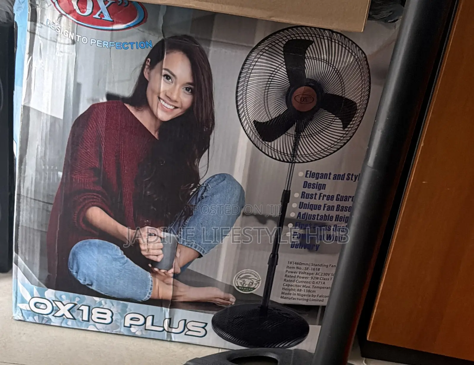 18” Standing Ox Fan Plus