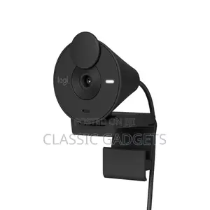 Logitech Brio 300 Graphite 1080p Webcam With Auto Light Correction
