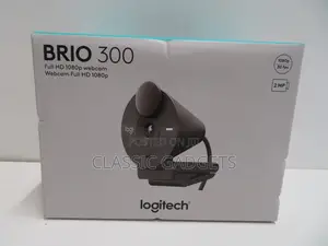 Logitech Brio 300 Graphite 1080p Webcam With Auto Light Correction