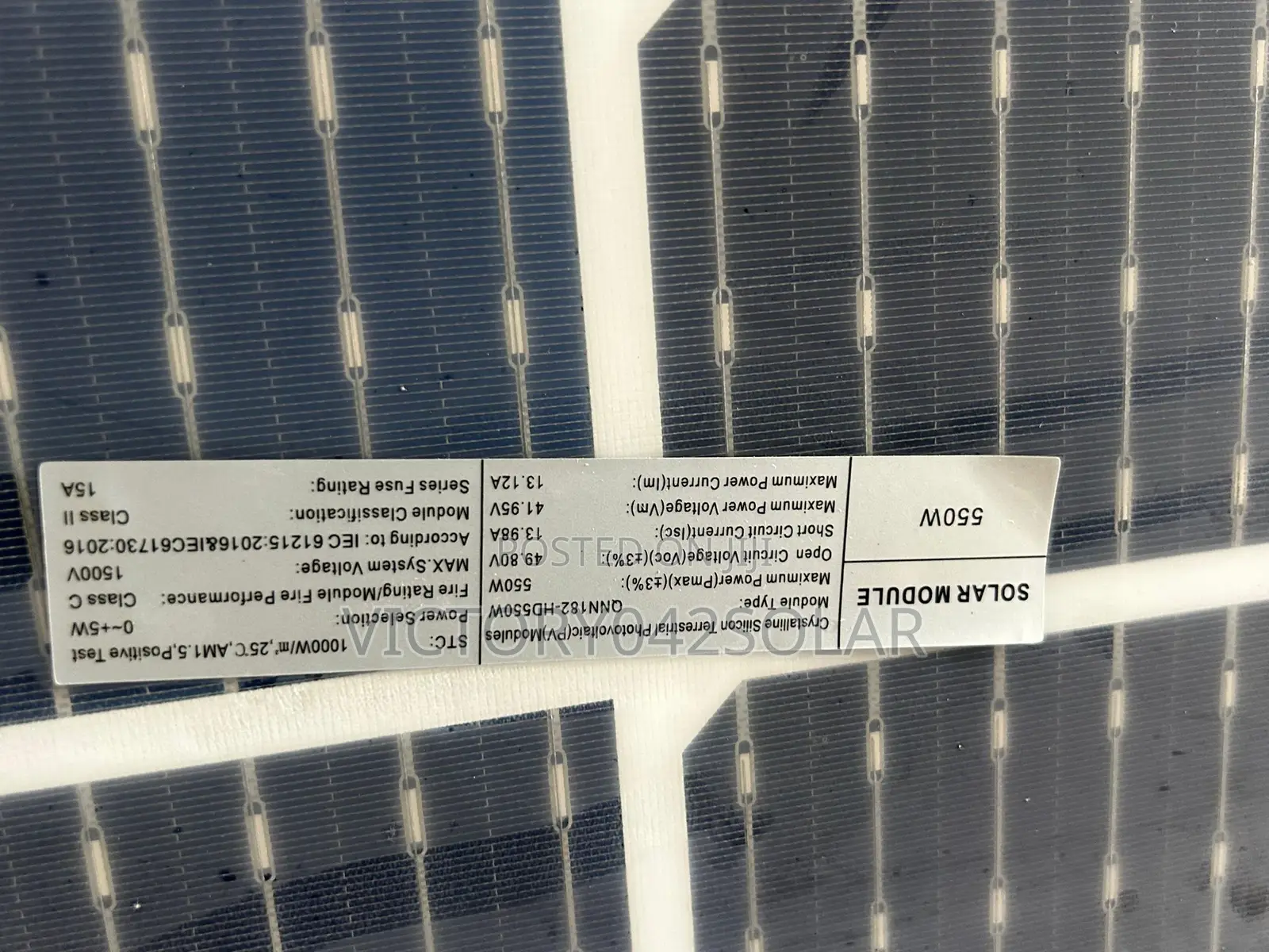 550w Solar Bificial Panel Available