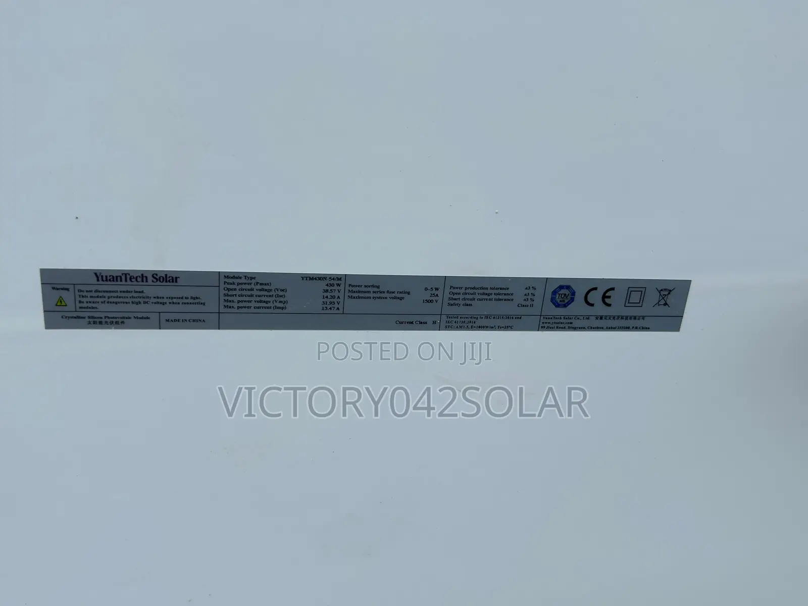 Brand New 430w Mono Solar Panel Available