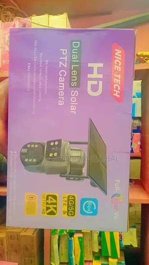 Affordable Dual Lens Solar PTZ Camera – Ubox 5g Smart Camera Enugu